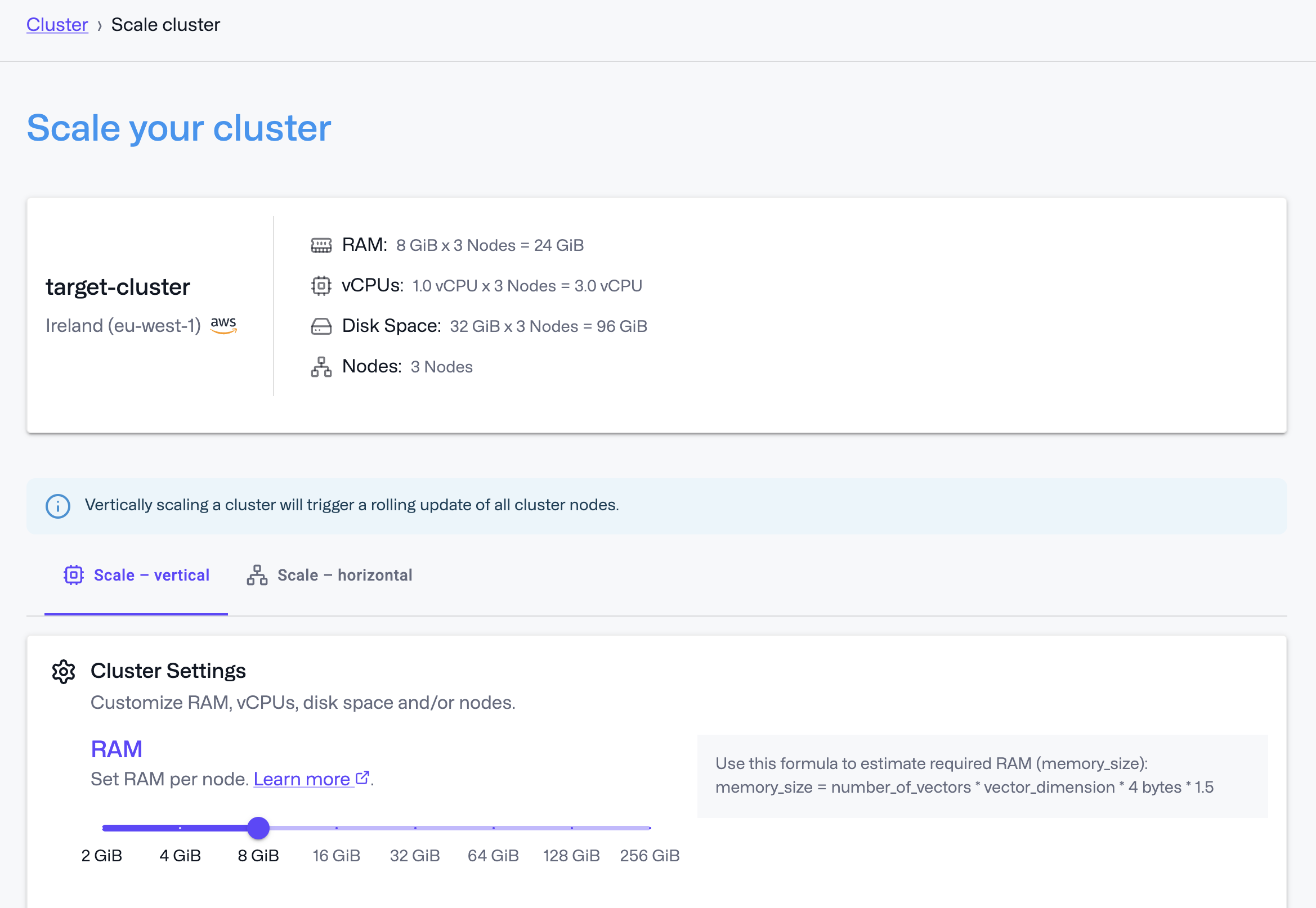 Cluster Scaling